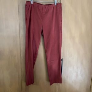 JJill Essential Cotton-Stretch pull on elastic waist pant, size 8, nwt, cinnabar